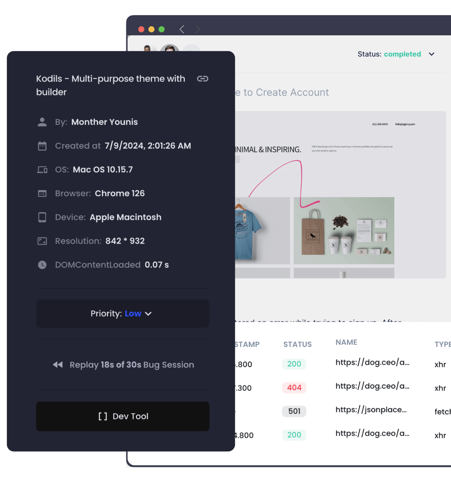Manage multiple projects and track bugs and feedback effectively with Bugzy's organized project view and filtering options